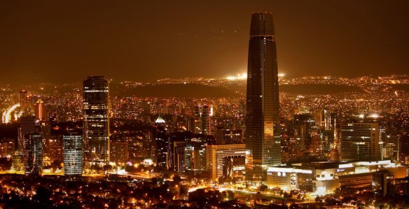 Santiago de Chile as seen from San Cristóbal hill. Credits: Aldo Felipe Paez.